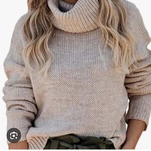 Vici Back Cut Out Turtleneck Sweater